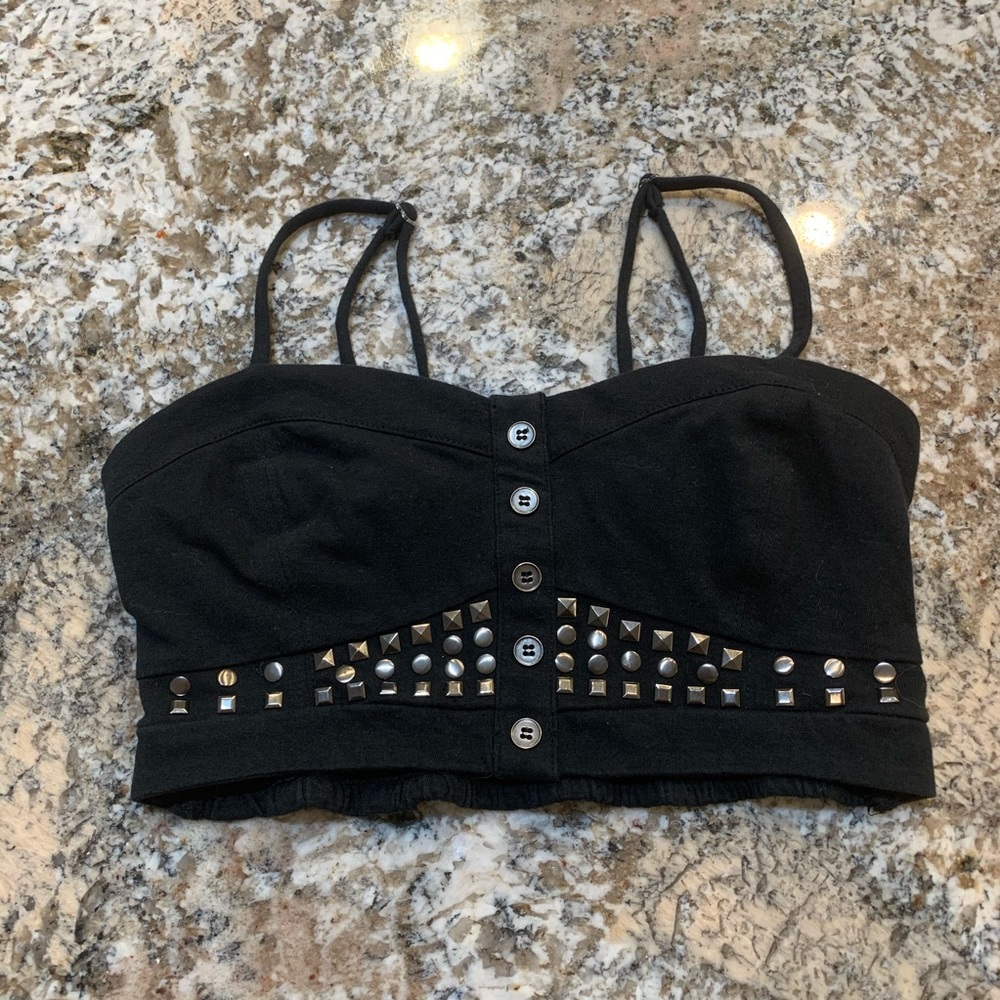 Studded Crop Top